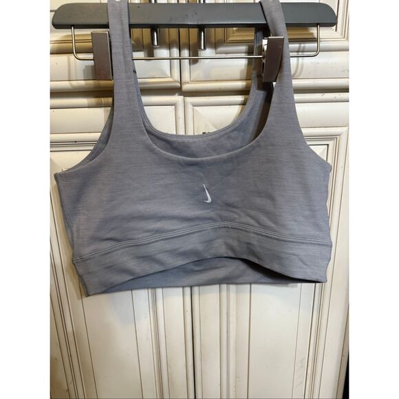 Nike Women's Dri-Fit Non Wire Classic Athletic Sports Bra Gray Size Large - Picture 4 of 8